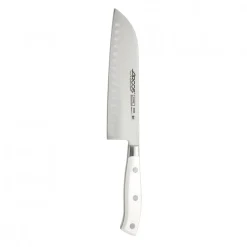 Cuchillo Santoku Forjado Mango Blanco 18 cm Riviera Arcos