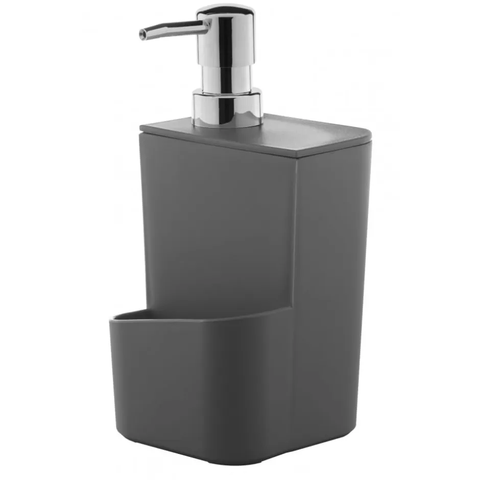 Dispensador Lavaloza con Porta Esponja Gris 0,650lt OU