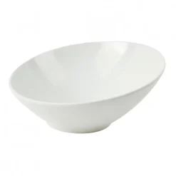 Ensaladera Melamina Blanco 20cm Oblicua Efay