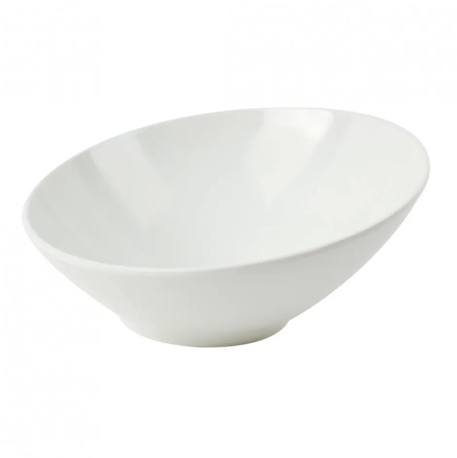 Ensaladera Melamina Blanco 30cm Oblicua Efay