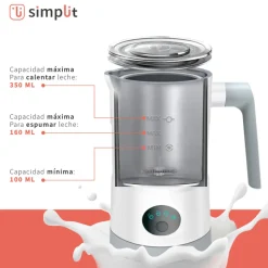 Espumador de Leche 4 en 1 Blanco Simplit