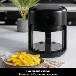 Freidora de Aire Air Fryer Crystal 4L vidrio EasyWays