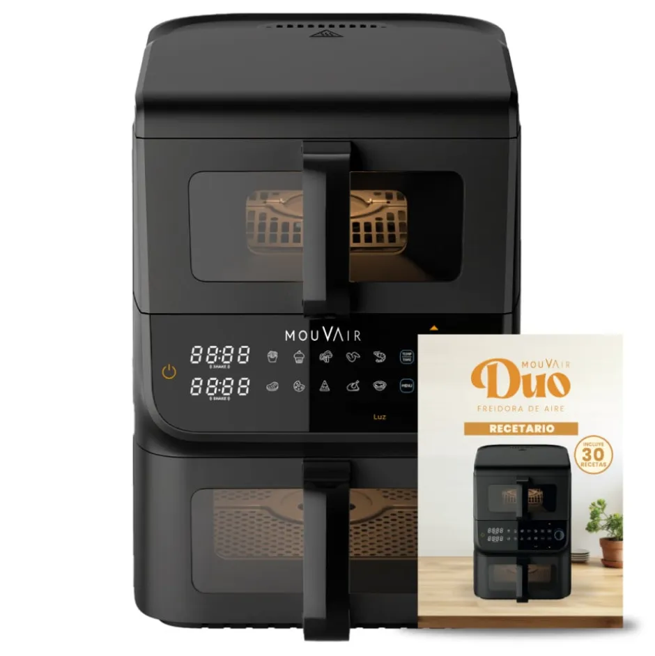 Freidora de Aire Duo 10lt Negra Mouvair