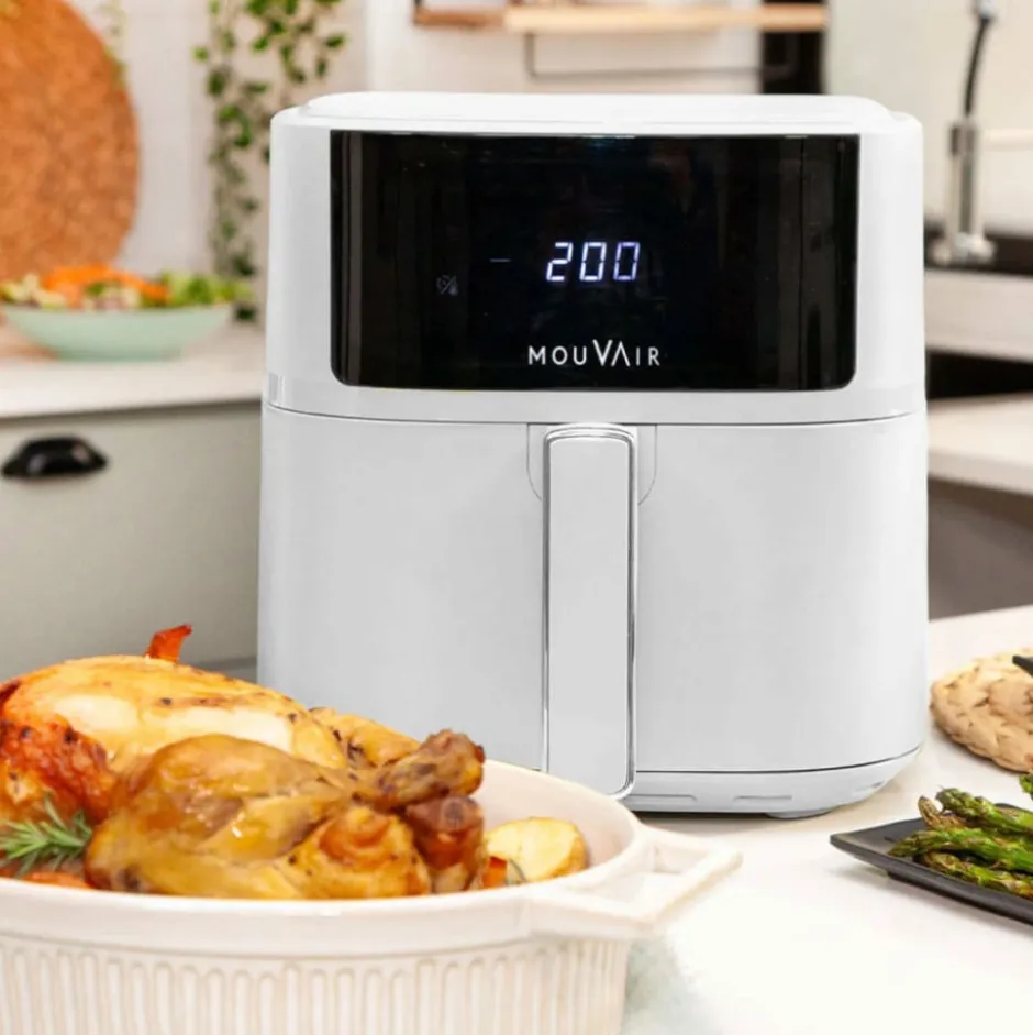 Freidora de Aire Fry 6L Blanca Mouvair