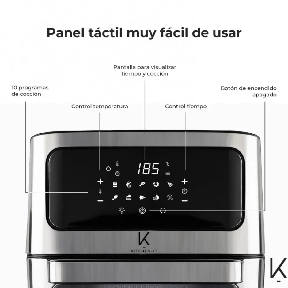 Freidora de aire 12 lt Kitchen-it Max Edition