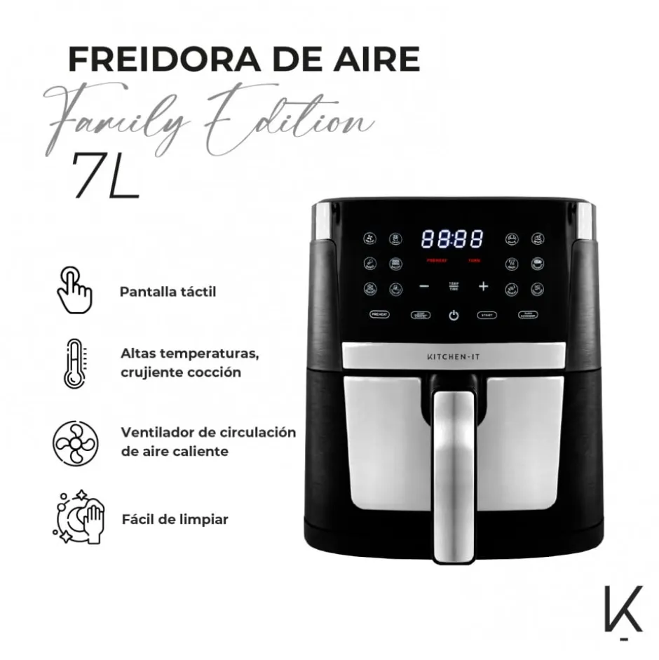 Freidora de aire 7 lt Kitchen-it Family Edition