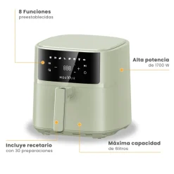 Freidora de aire Mouvair Fry 6 lt