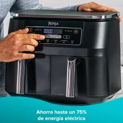 Freidora de aire Ninja doble 6 en 1 7.6 Lt
