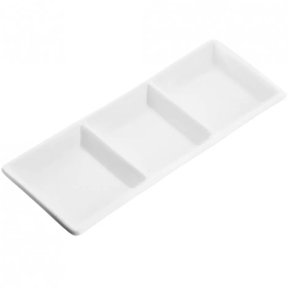 Fuente Rectangular 3 Divisiones 32cm Banket Wolfen
