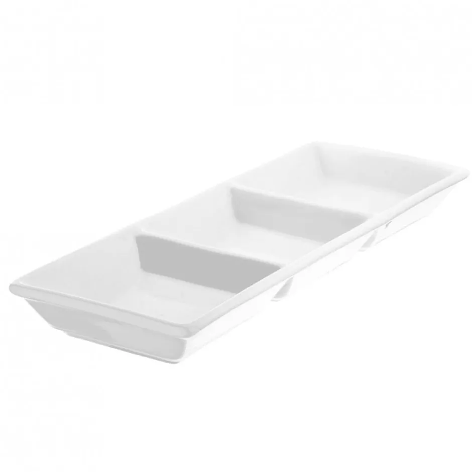 Fuente Rectangular 3 Divisiones 32cm Banket Wolfen