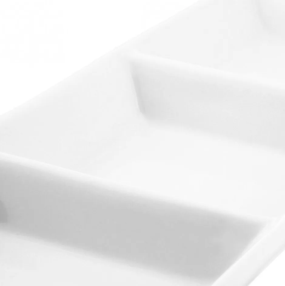 Fuente Rectangular 3 Divisiones 32cm Banket Wolfen