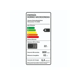Horno Microondas 25lt Thomas