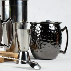 Jarra 500ml Martillado Negro Brillante Moscow Mule Lugano