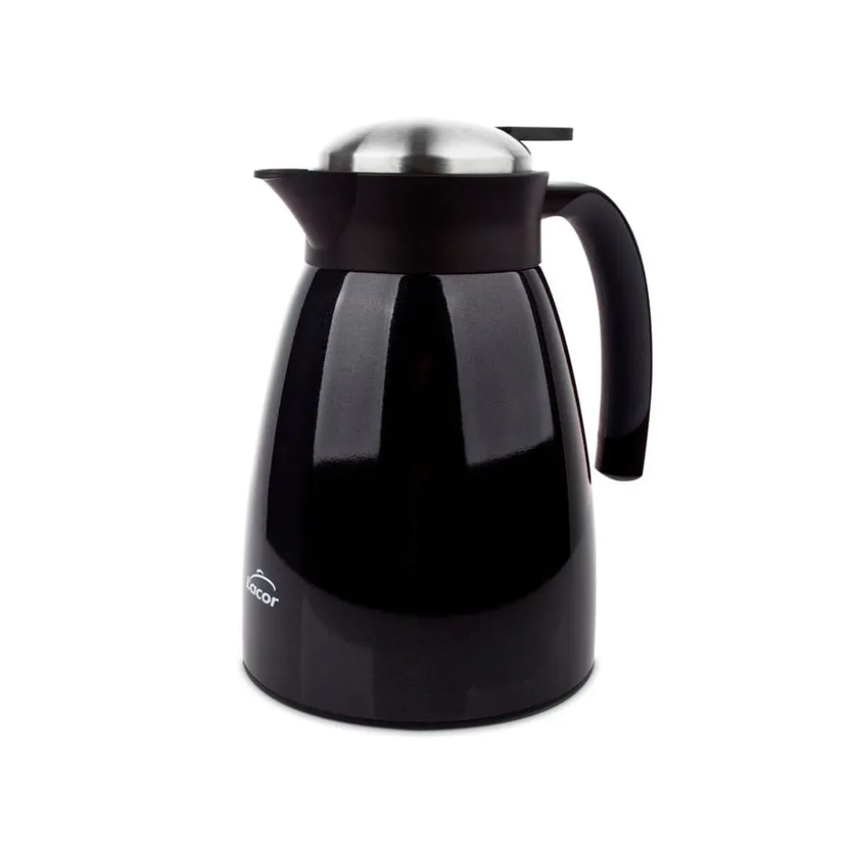 Jarra Termo Negro 1lt Lacor
