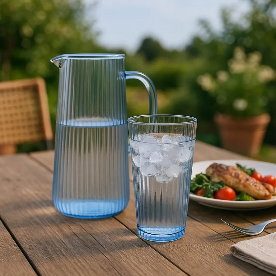 Jarro de Vidrio Borosilicato 1,2 L Blue Sand