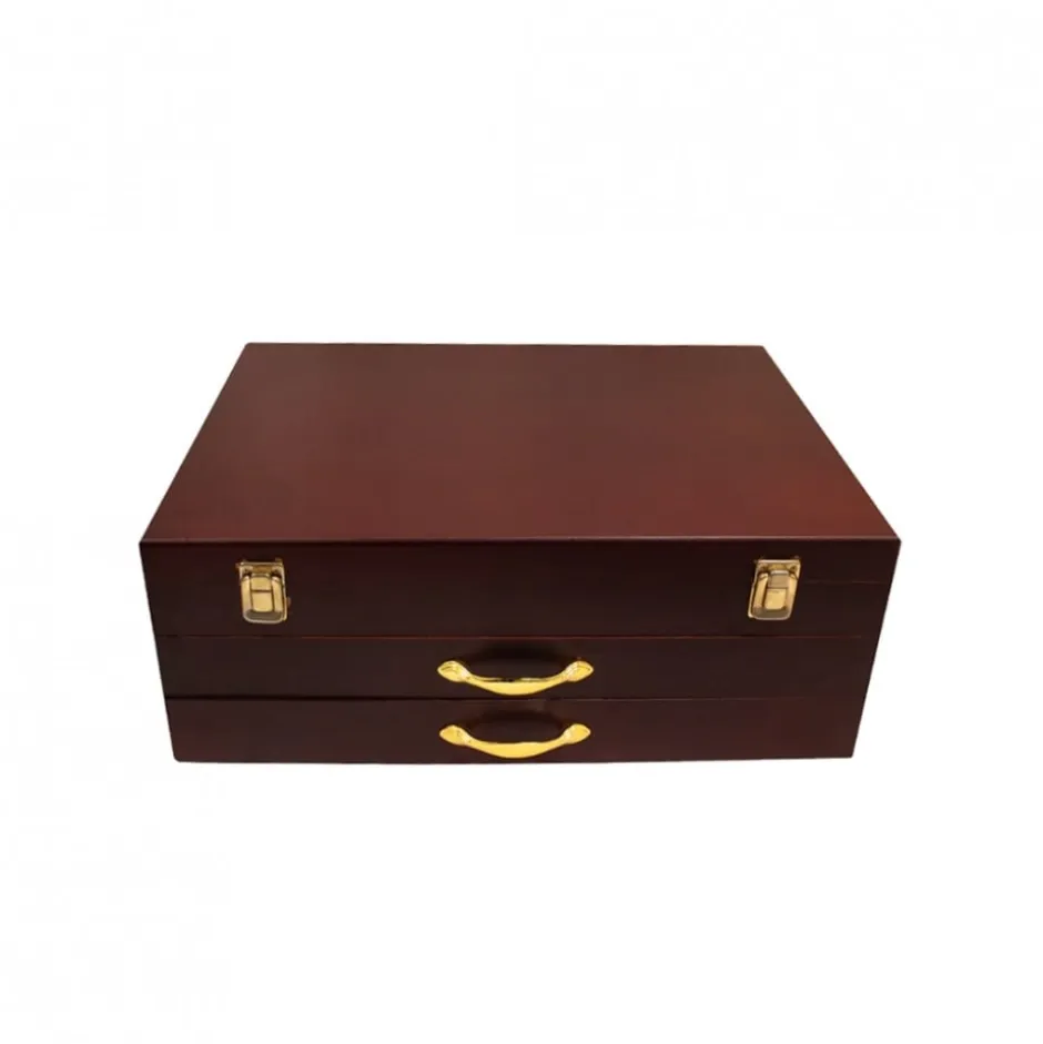 Juego 151 piezas Cubertería con Estuche de Madera Wolfen