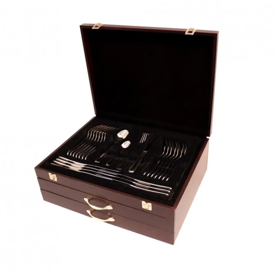 Juego 102 piezas de Cubertería con Estuche de Madera Wolfen
