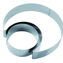Kit 2pzs Molde Luna Base 20cm Inoxidable Martellato