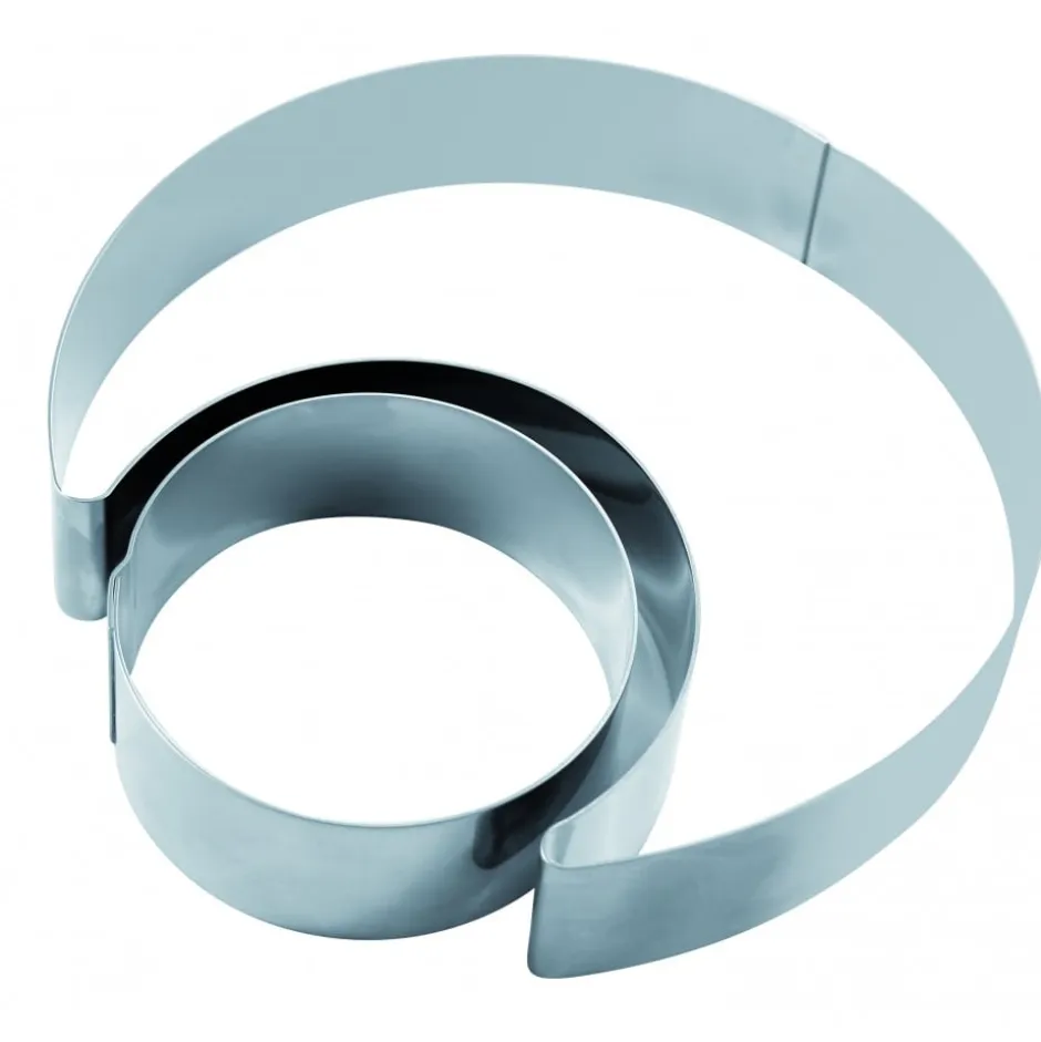 Kit 2pzs Molde Luna Base 20cm Inoxidable Martellato