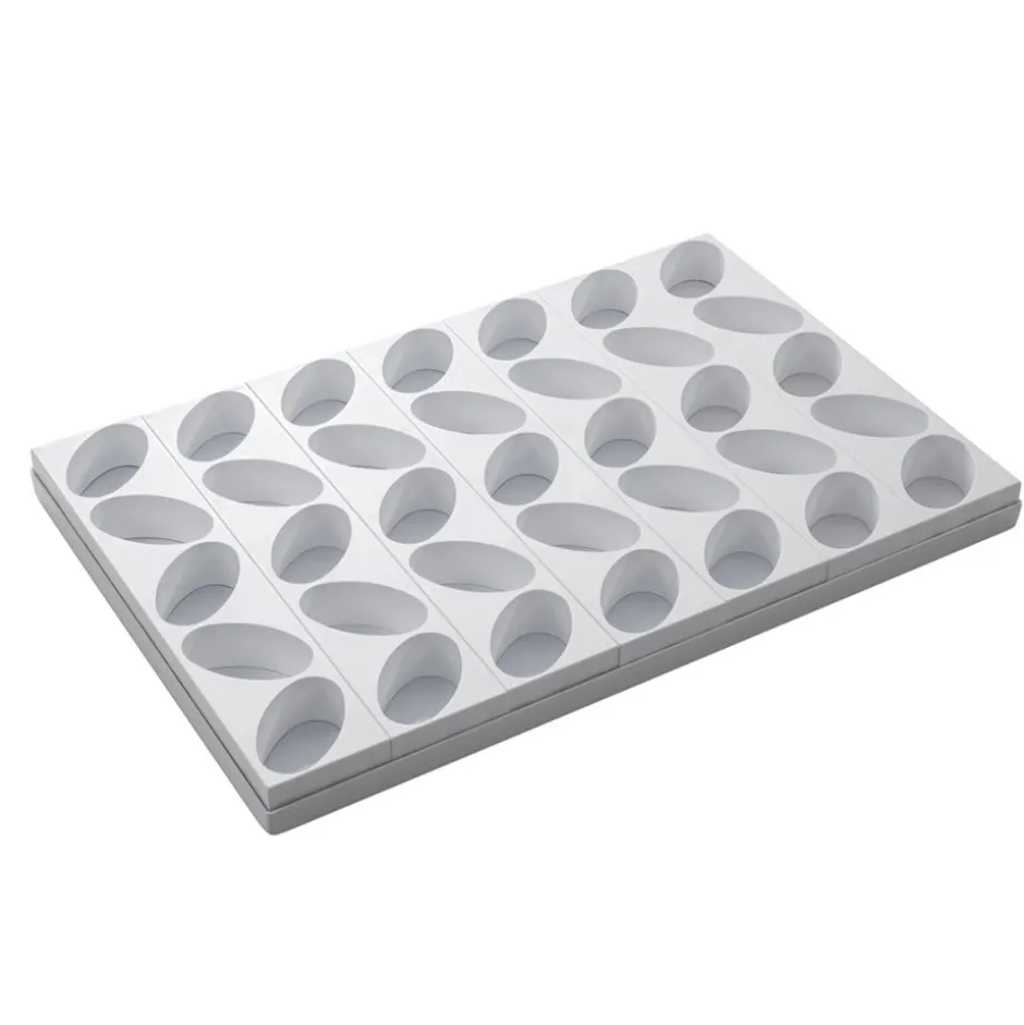 Kit 4pzs Molde Monoporción Ovalado 2,5cm 48un Plástico Martellato