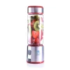Licuadora Electrica Portátil Vaso de Vidrio 450ml Rojo Spow Davoli