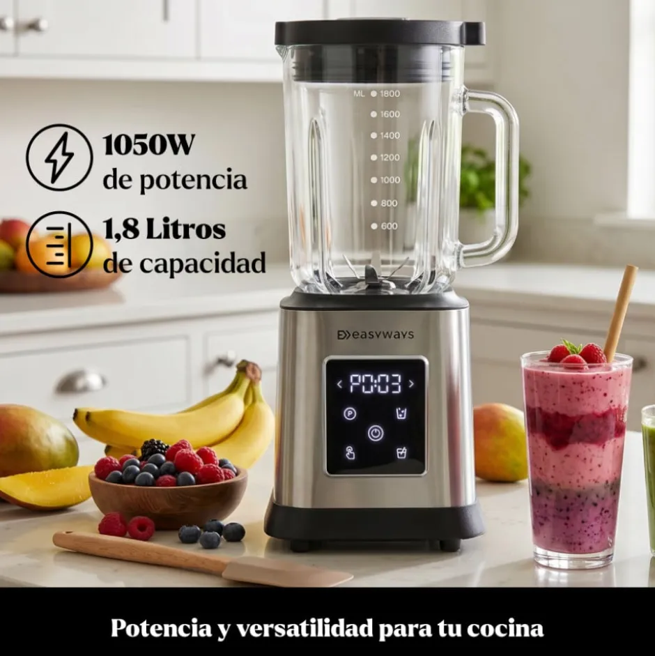 Licuadora PowerBlend 1,8 Litros EasyWays + Vaso to GO