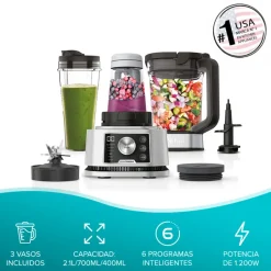 Licuadora 1200W Ninja Foodie 3 en 1