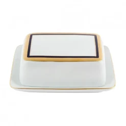 Mantequillera Cobalto Oro Limoges