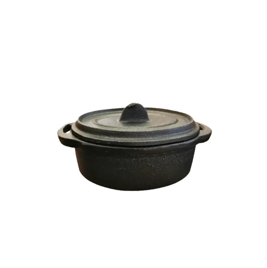 Mini Cacerola de hierro fundido con tapa Ovalada 12.5 cm Lugano