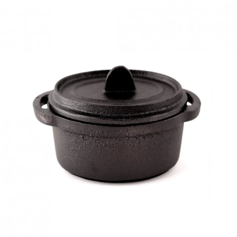 Mini Cacerola Redonda con Tapa Fierro 10cm Lugano