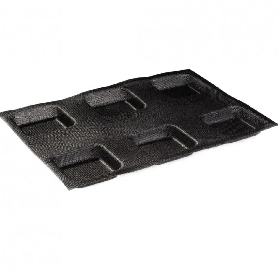 Molde Microperforado 2pzs Cuadrado 8,5x8,5cm 6+6un Silicona Martellato