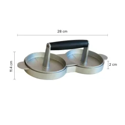 Molde para Hamburguesas doble Bosca