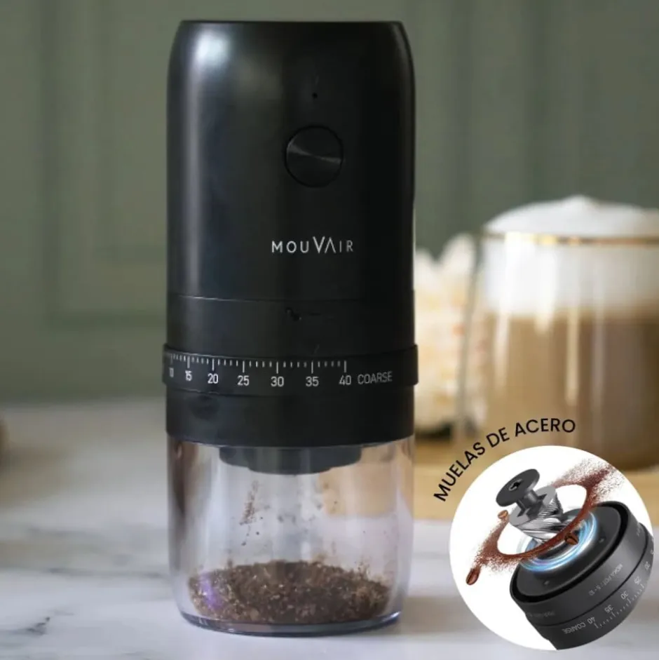Molinillo de Café Eléctrico Mouvair Versión Pro