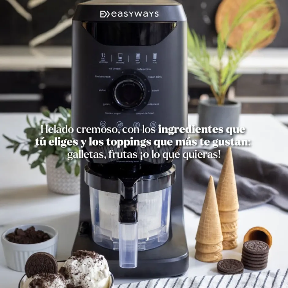 Máquina de Helado Amalfi Deluxe + 3 Bowls 500 ml EasyWays