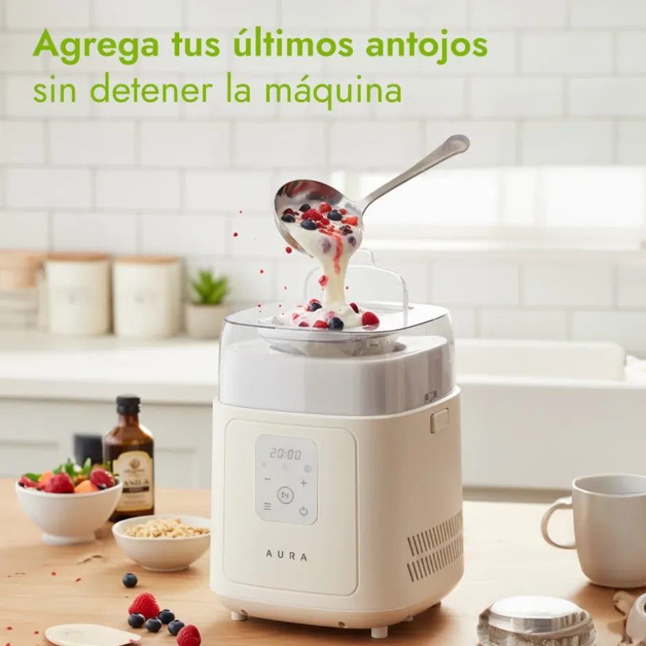 Máquina de Helado Touch Compressor 1 Litro Aura