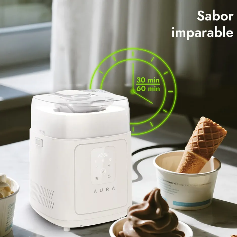 Máquina de Helado Touch Compressor 1 Litro Aura
