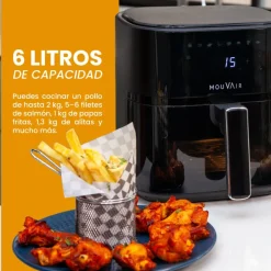 Máquina freidora de aire Mouvair Clear Fry 6 lt
