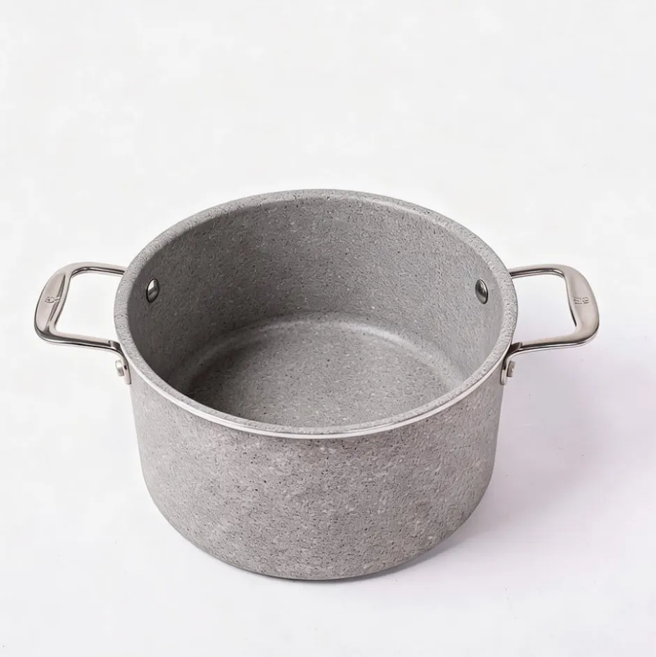 Olla Alta 24cm Granito Gris Capri Henckels