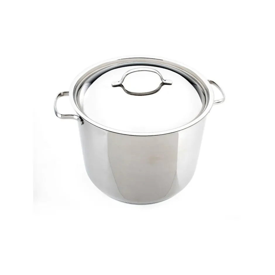 Olla Alta con Tapa 13,5L Acero Inoxidable 28cm 32129 Lacor