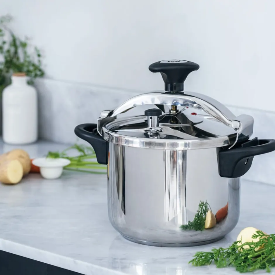 Olla a Presión 6L Acero Inox. Genius Garinox
