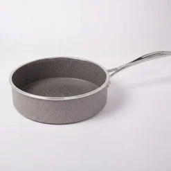 Olla Baja 24cm Granito Gris Capri Henckels