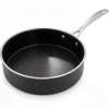 Olla Baja 24cm Granito Negro Capri Henckels