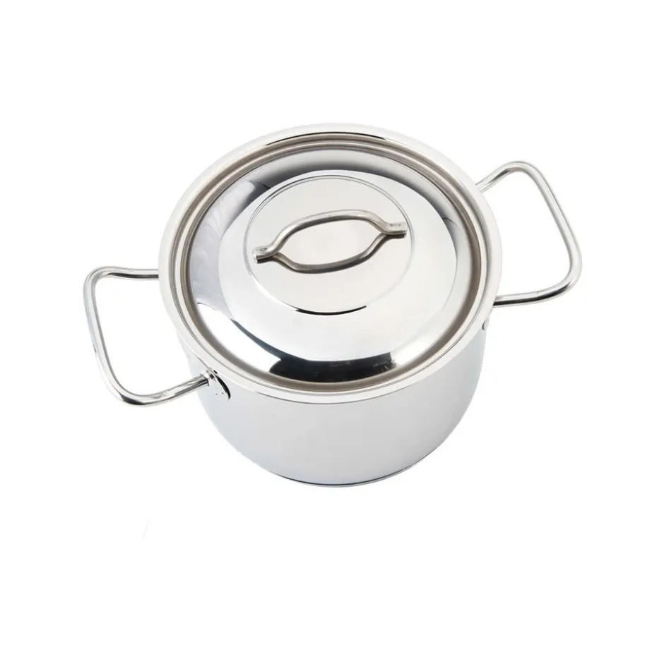 Olla con Tapa y Asas 4,5lt Inoxidable 20x14,5cm Lacor