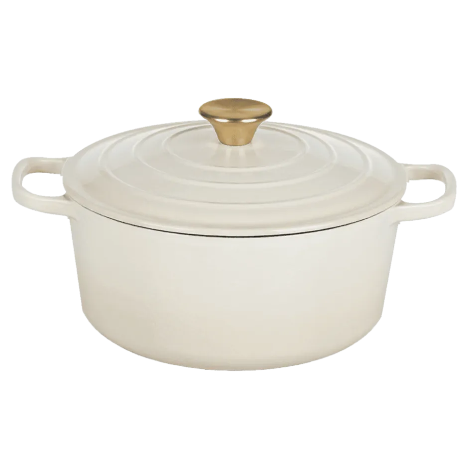 Olla Fierro Esmaltado Blanco 28 cm Lugano