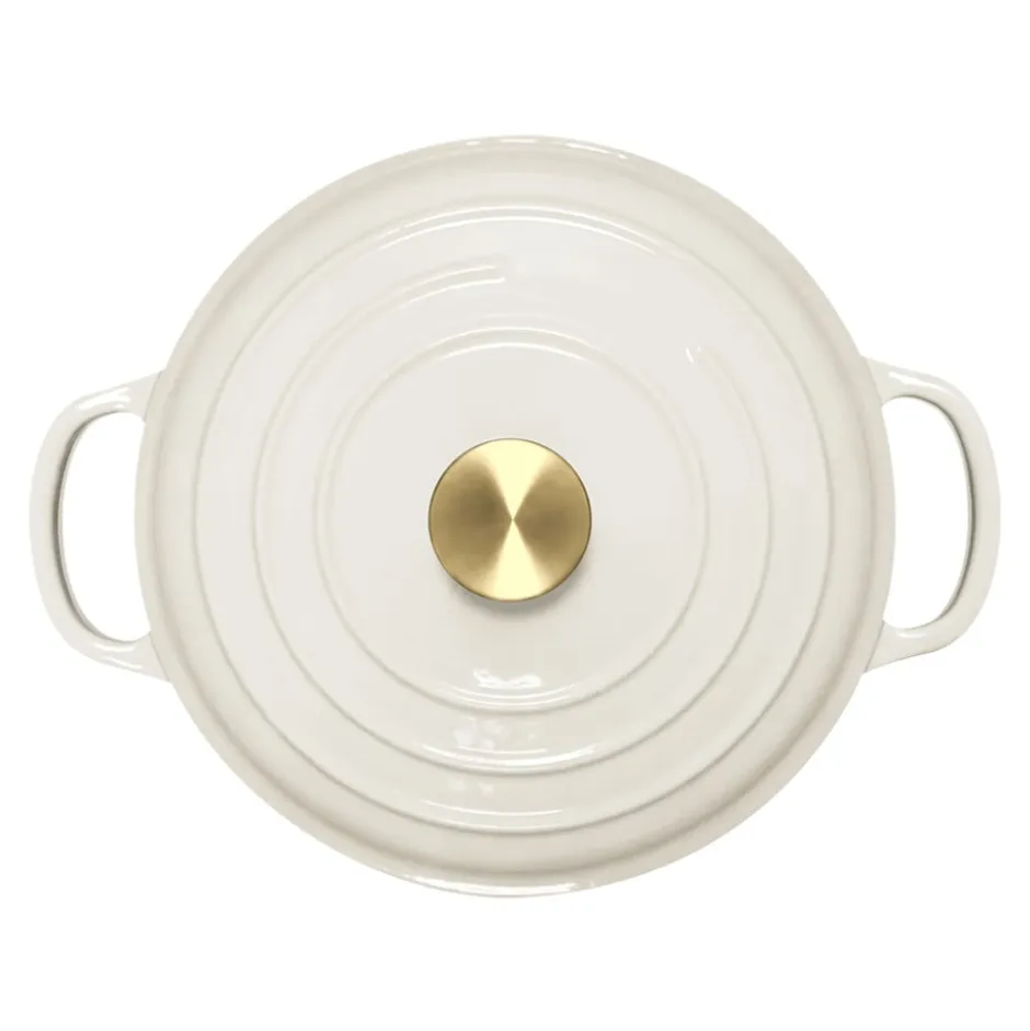 Olla Fierro Esmaltado Blanco 24 cm Lugano