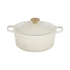 Olla Fierro Esmaltado Blanco 22 cm Lugano