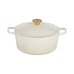 Olla Fierro Esmaltado Blanco 22 cm Lugano
