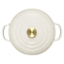 Olla Fierro Esmaltado Blanco 22 cm Lugano