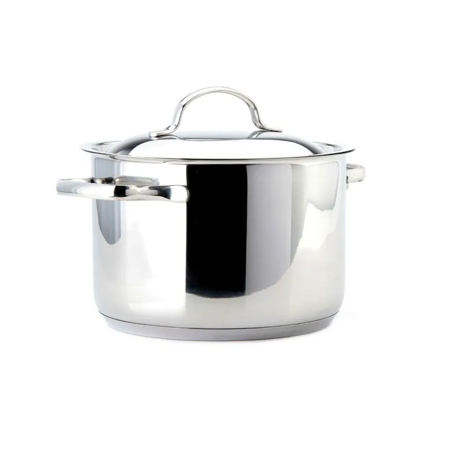 Olla Recta con Tapa 4,5lt Acero Inoxidable 20cm Basic Lacor