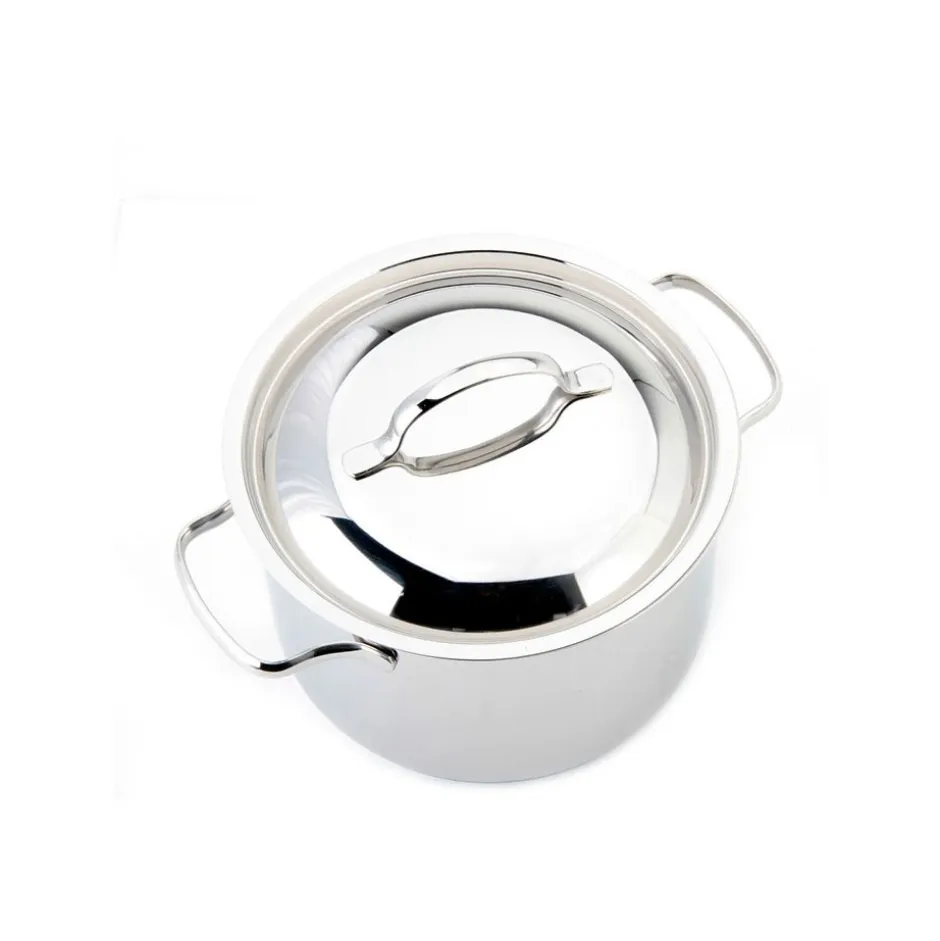 Olla Recta con Tapa 4,5lt Acero Inoxidable 20cm Basic Lacor